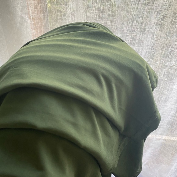 Eloquii | Green Cold Shoulder Wrap Dress - Picture 4 of 4